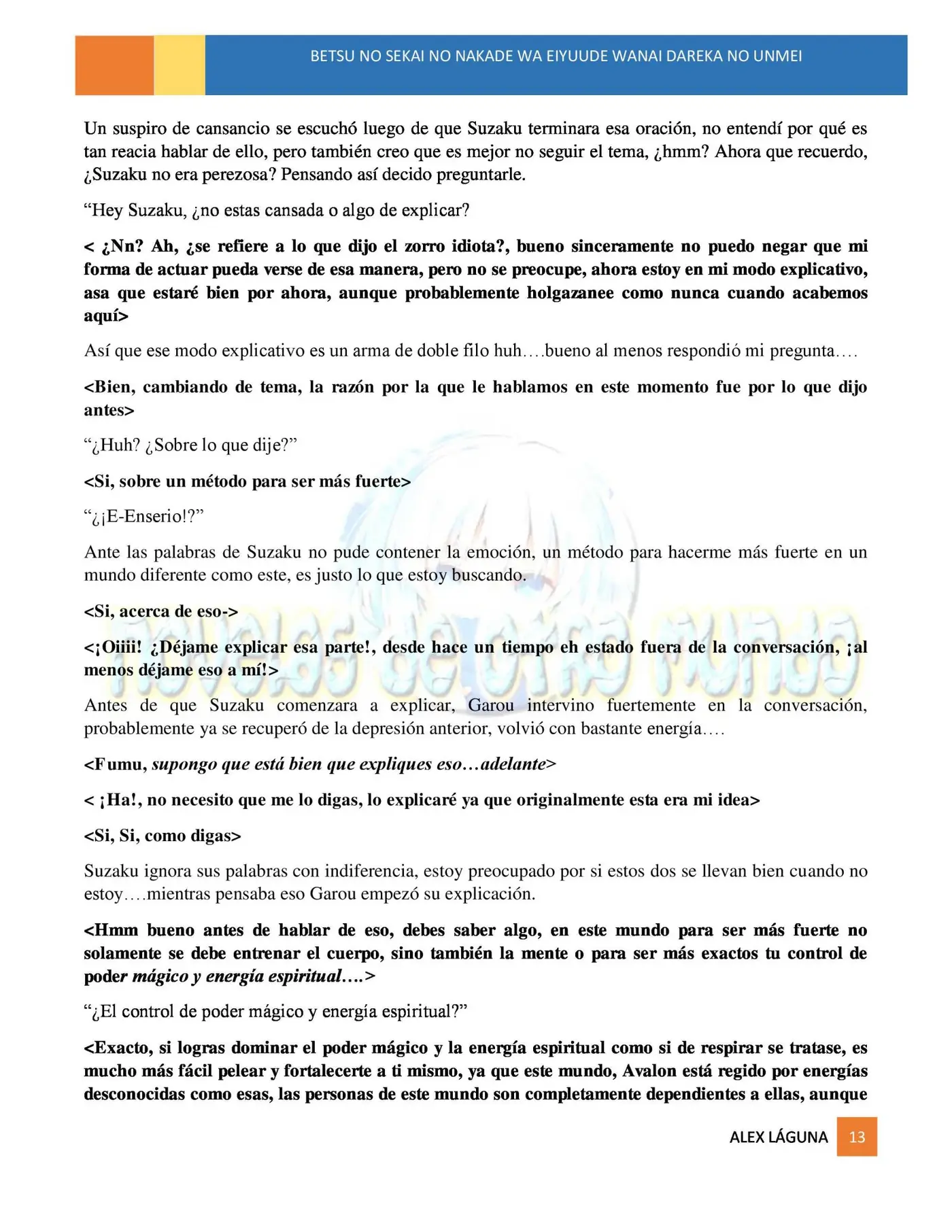 BETSU NO SEKAI NO NAKADE WA EIYUUDE WANAI DAREKA NO UNMEI (2016) - Capítulo 13 - Página 13 - LectorTMOo