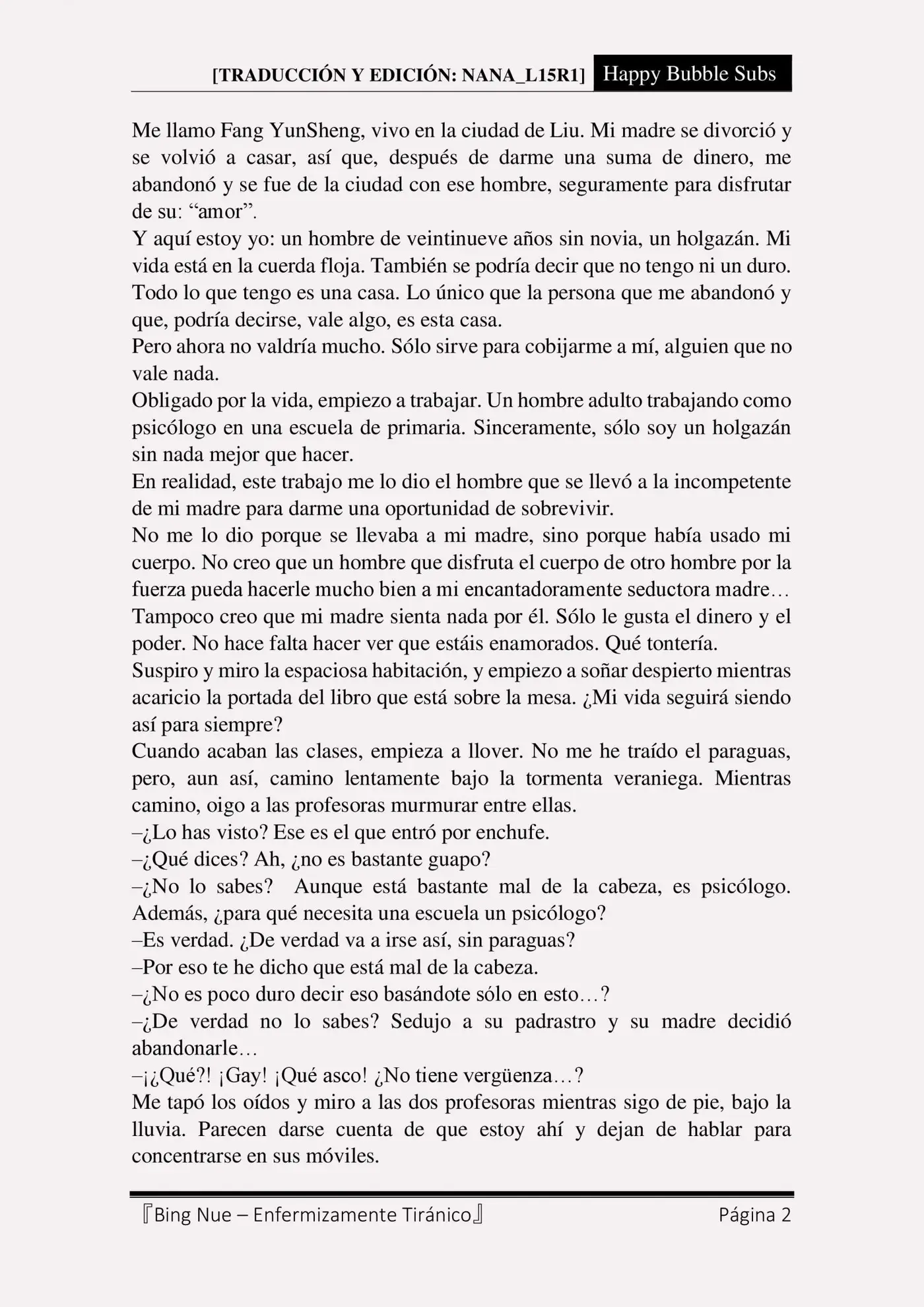 Bing Nue - Enfermizamente tiránico (2017) - Capítulo 1 - Página 2 - LectorTMOo