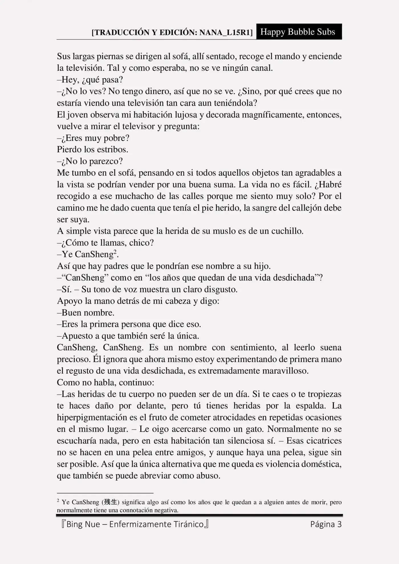 Bing Nue - Enfermizamente tiránico (2017) - Capítulo 3 - Página 3 - LectorTMOo