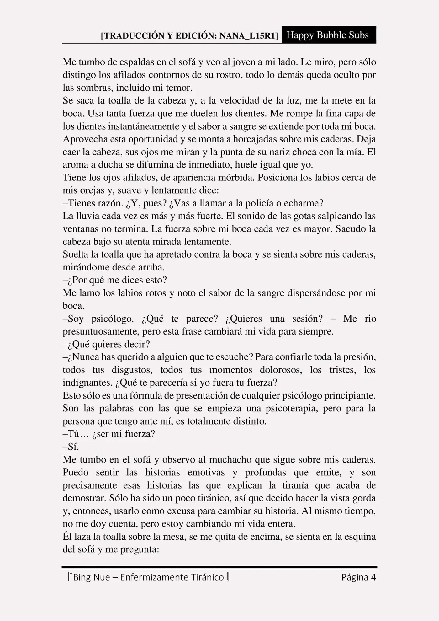 Bing Nue - Enfermizamente tiránico (2017) - Capítulo 3 - Página 4 - LectorTMOo