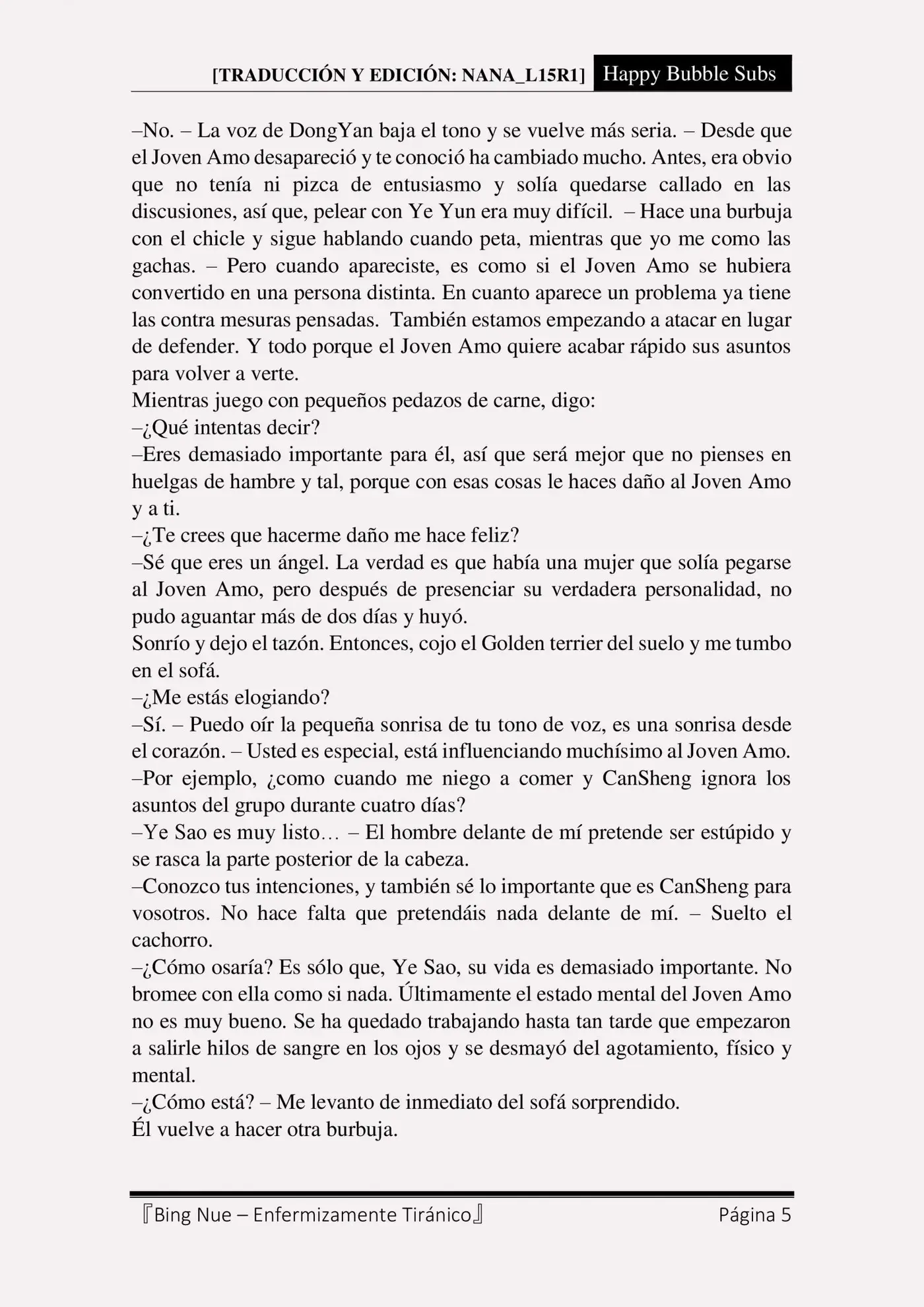 Bing Nue - Enfermizamente tiránico (2017) - Capítulo 34 - Página 5 - LectorTMOo