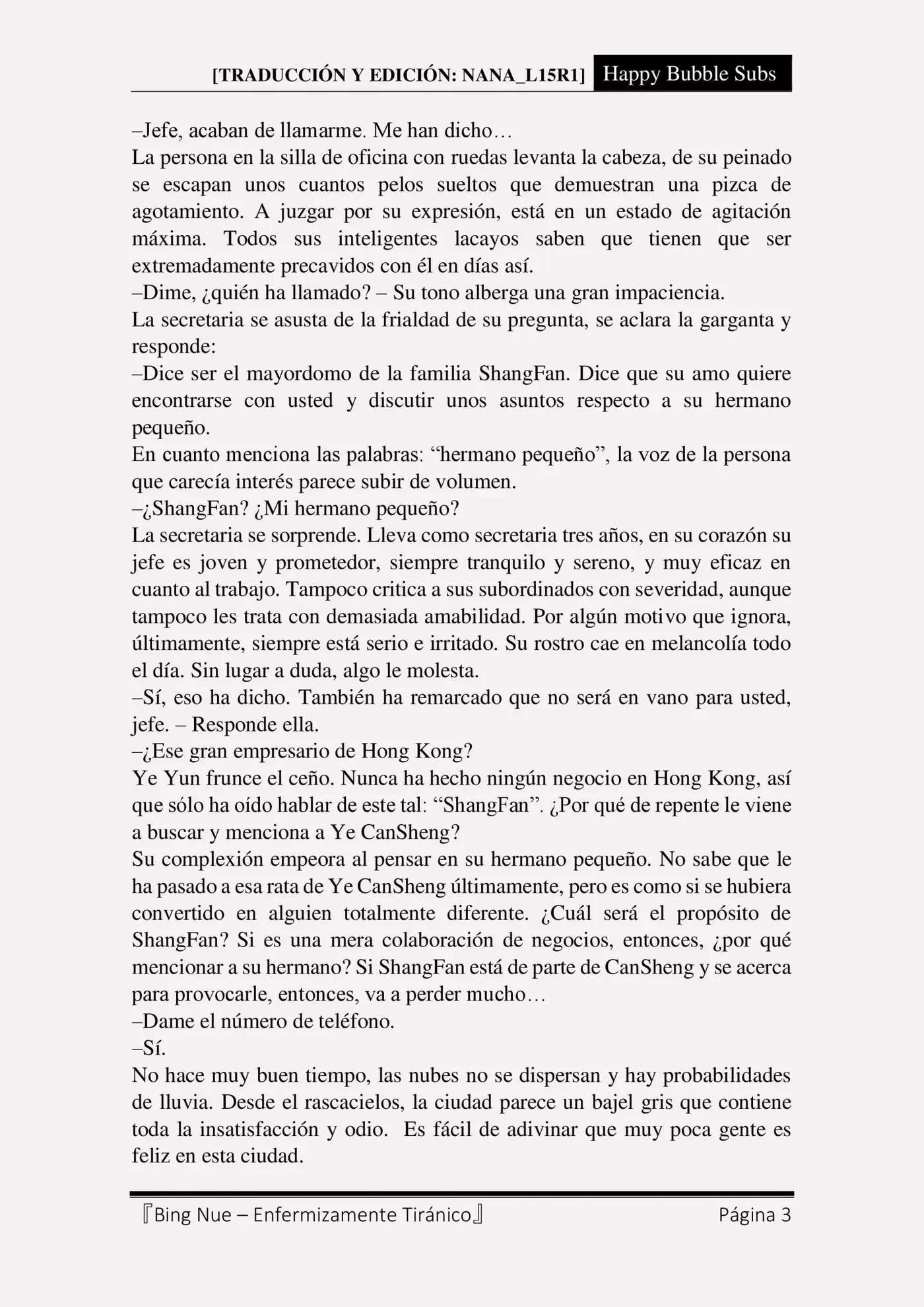 Bing Nue - Enfermizamente tiránico (2017) - Capítulo 35 - Página 3 - LectorTMOo