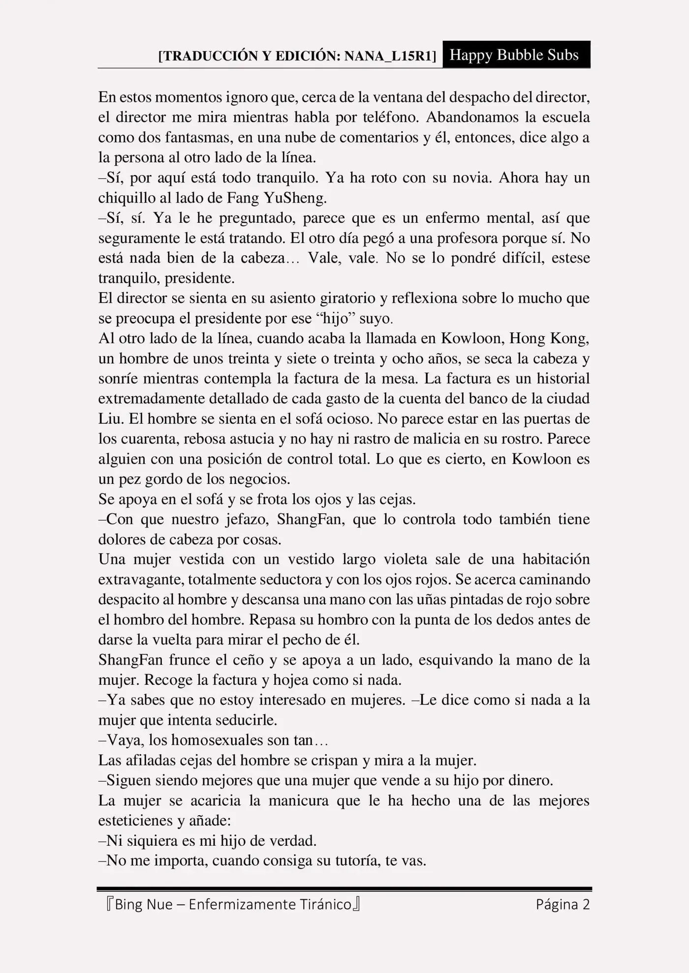 Bing Nue - Enfermizamente tiránico (2017) - Capítulo 5 - Página 2 - LectorTMOo