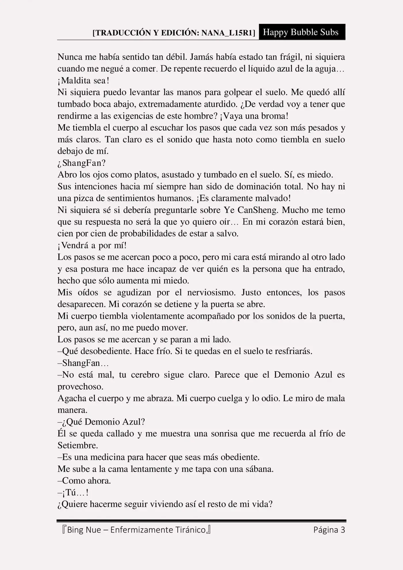 Bing Nue - Enfermizamente tiránico (2017) - Capítulo 51 - Página 3 - LectorTMOo