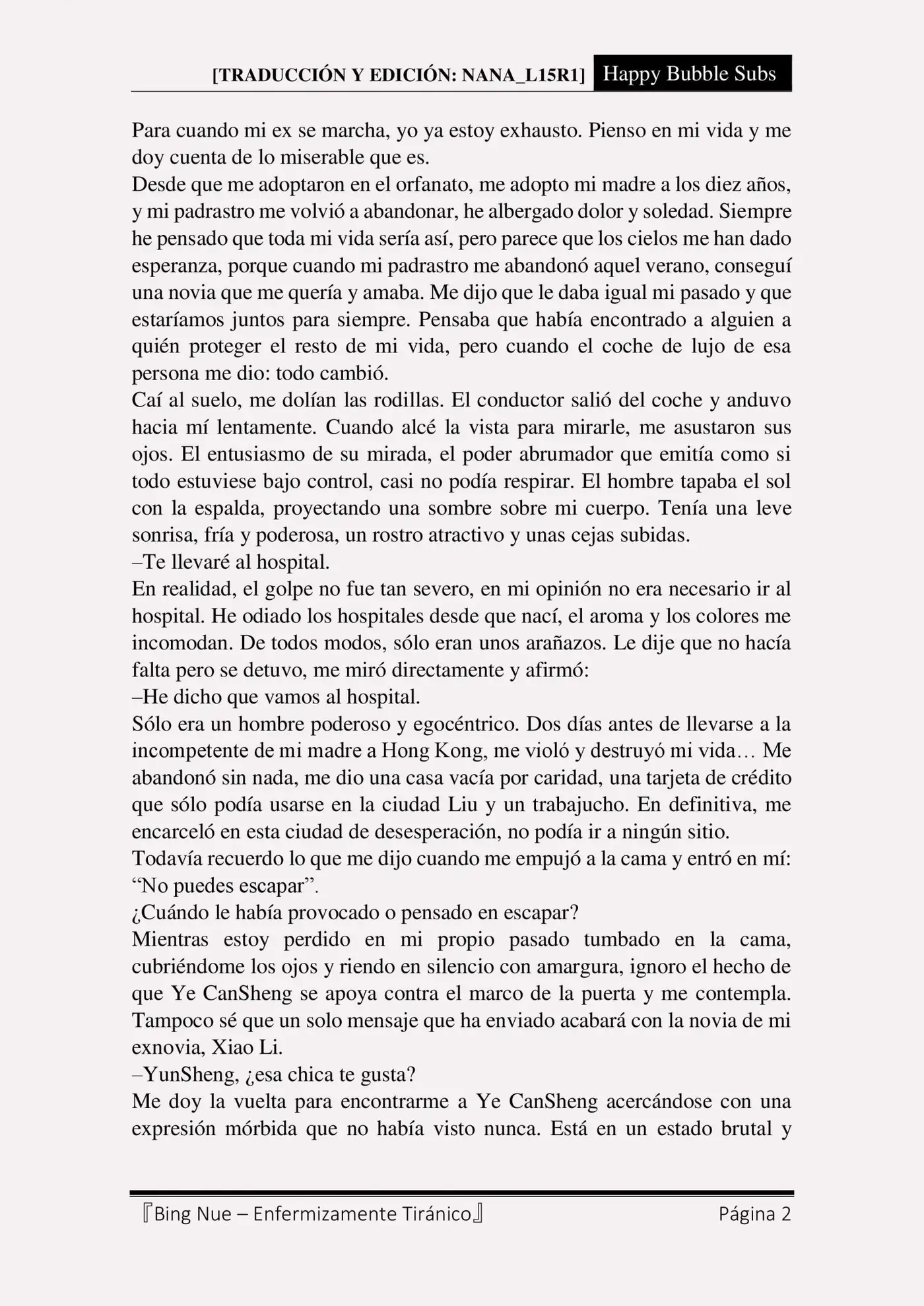 Bing Nue - Enfermizamente tiránico (2017) - Capítulo 7 - Página 2 - LectorTMOo