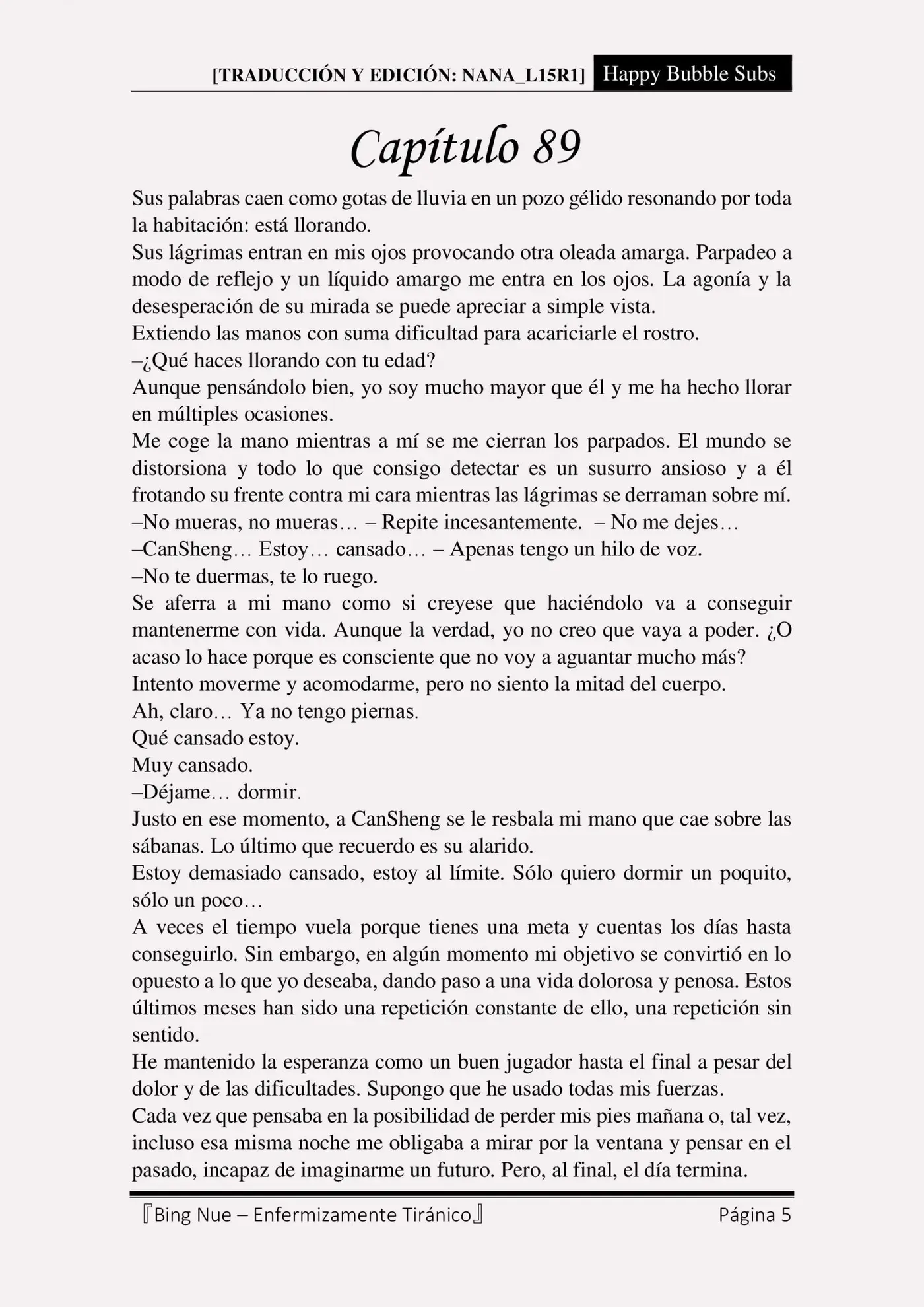 Bing Nue - Enfermizamente tiránico (2017) - Capítulo 88.89 - Página 5 - LectorTMOo