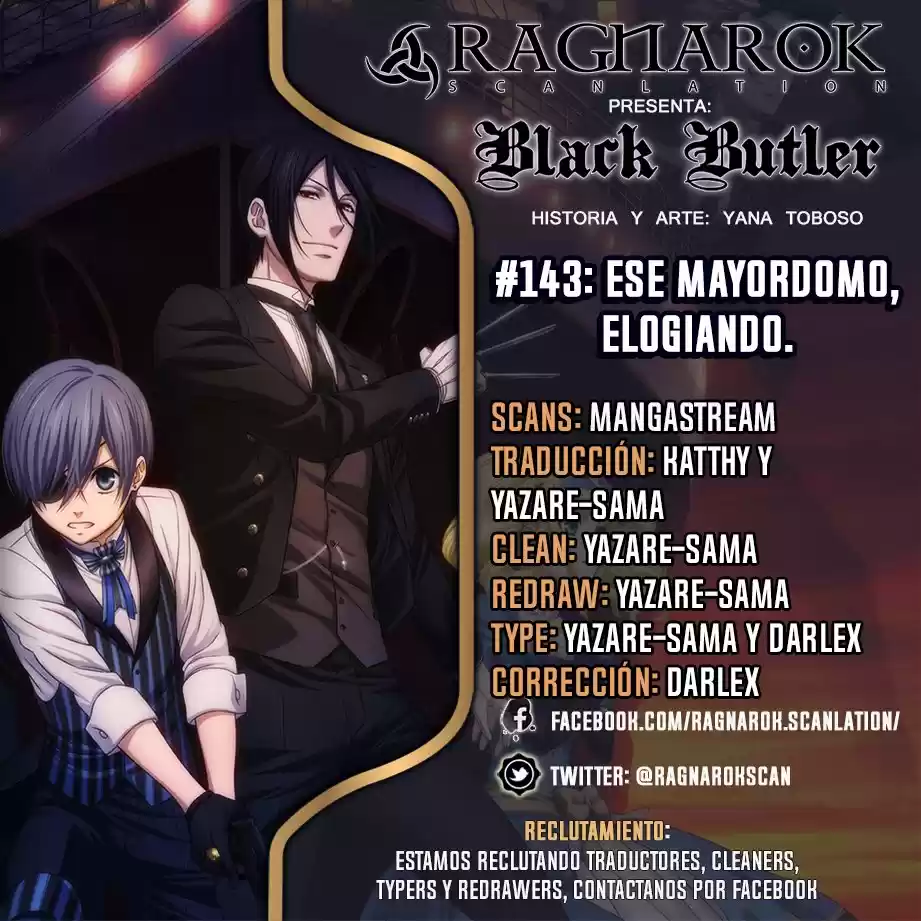 Black Butler (2006) - Capítulo 143 - Página 1 - LectorTMOo