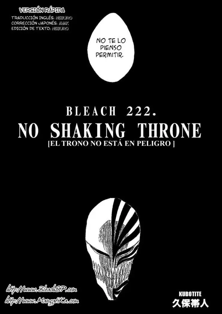 Bleach (2001) - Capítulo 222 - Página 14 - LectorTMOo