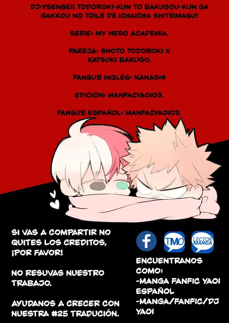 Boku no Hero Academia dj - Sensei! Todoroki-kun to Bakugou-kun ga Gakkou no Toilet de Ichaicha Shite Imasu! (2023) - Capítulo 1 - Página 1 - LectorTMOo