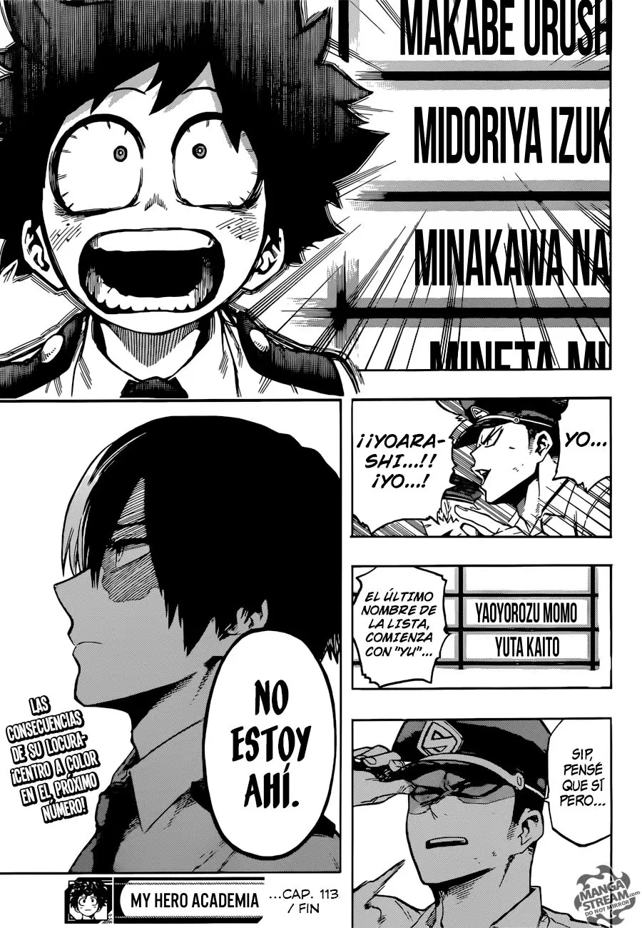 Boku no Hero Academia (2014) - Capítulo 113 - Página 18 - LectorTMOo