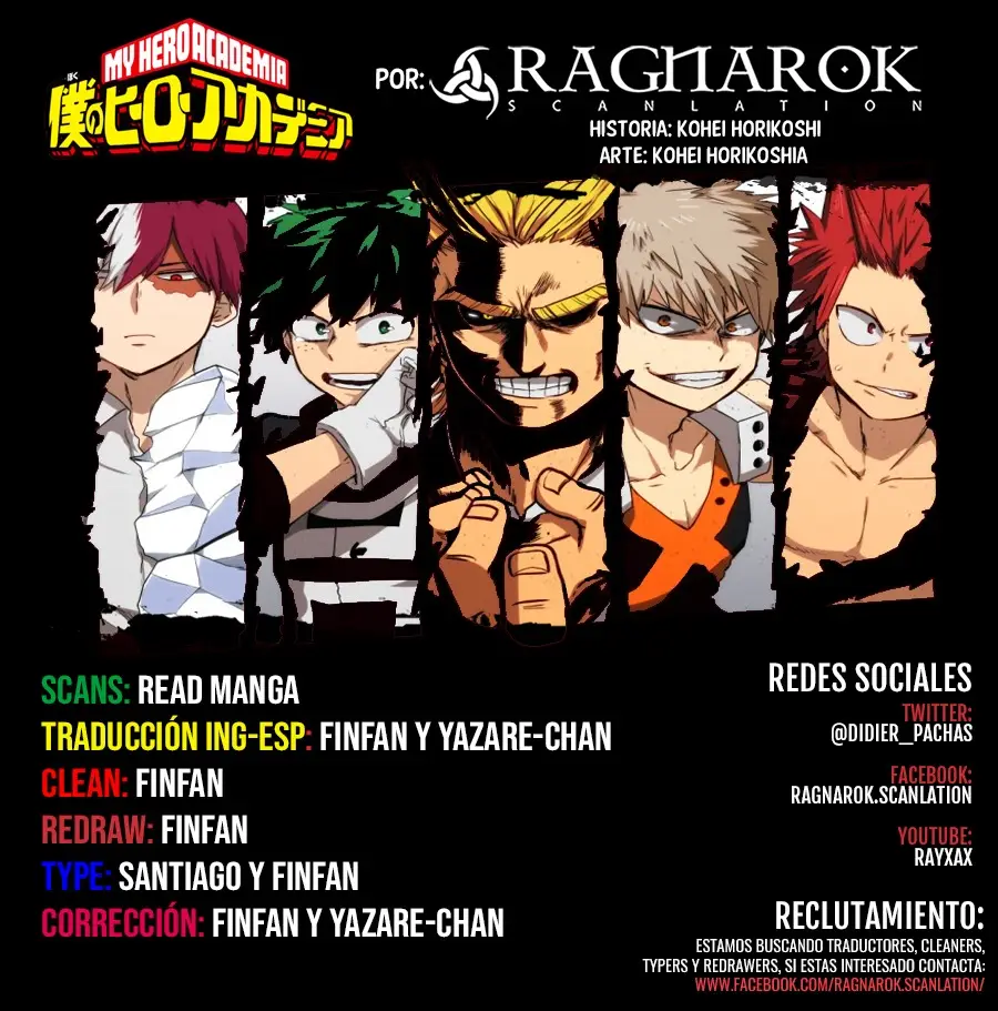 Boku no Hero Academia (2014) - Capítulo 177 - Página 1 - LectorTMOo