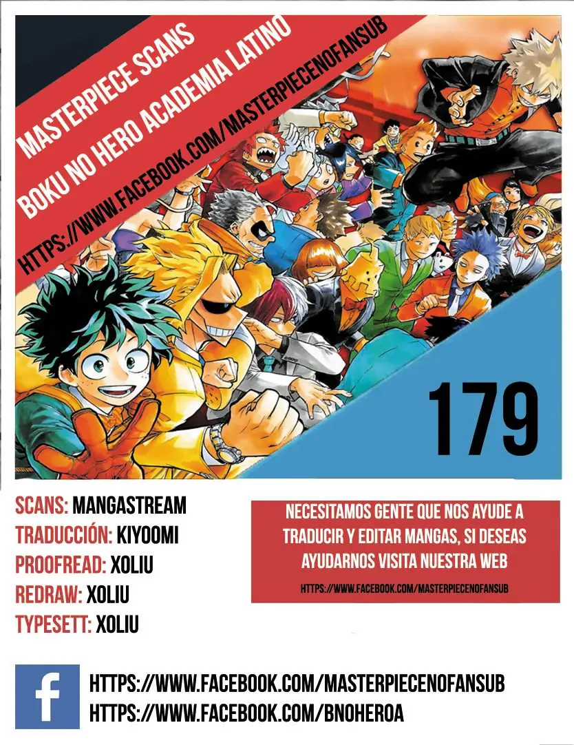 Boku no Hero Academia (2014) - Capítulo 179 - Página 1 - LectorTMOo