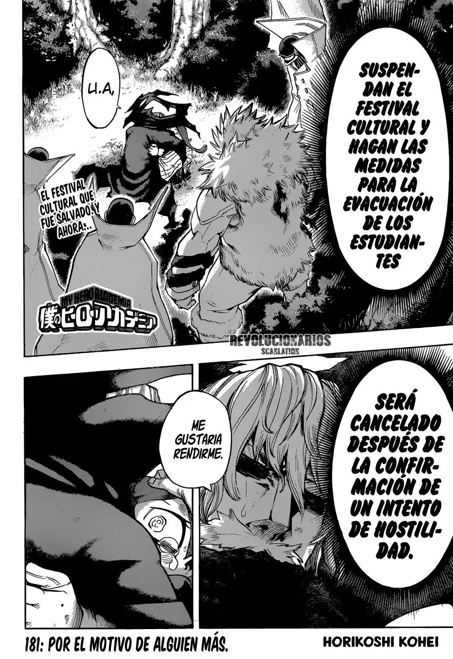 Boku no Hero Academia (2014) - Capítulo 181 - Página 3 - LectorTMOo