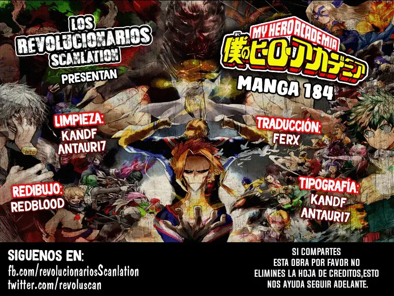 Boku no Hero Academia (2014) - Capítulo 184 - Página 1 - LectorTMOo