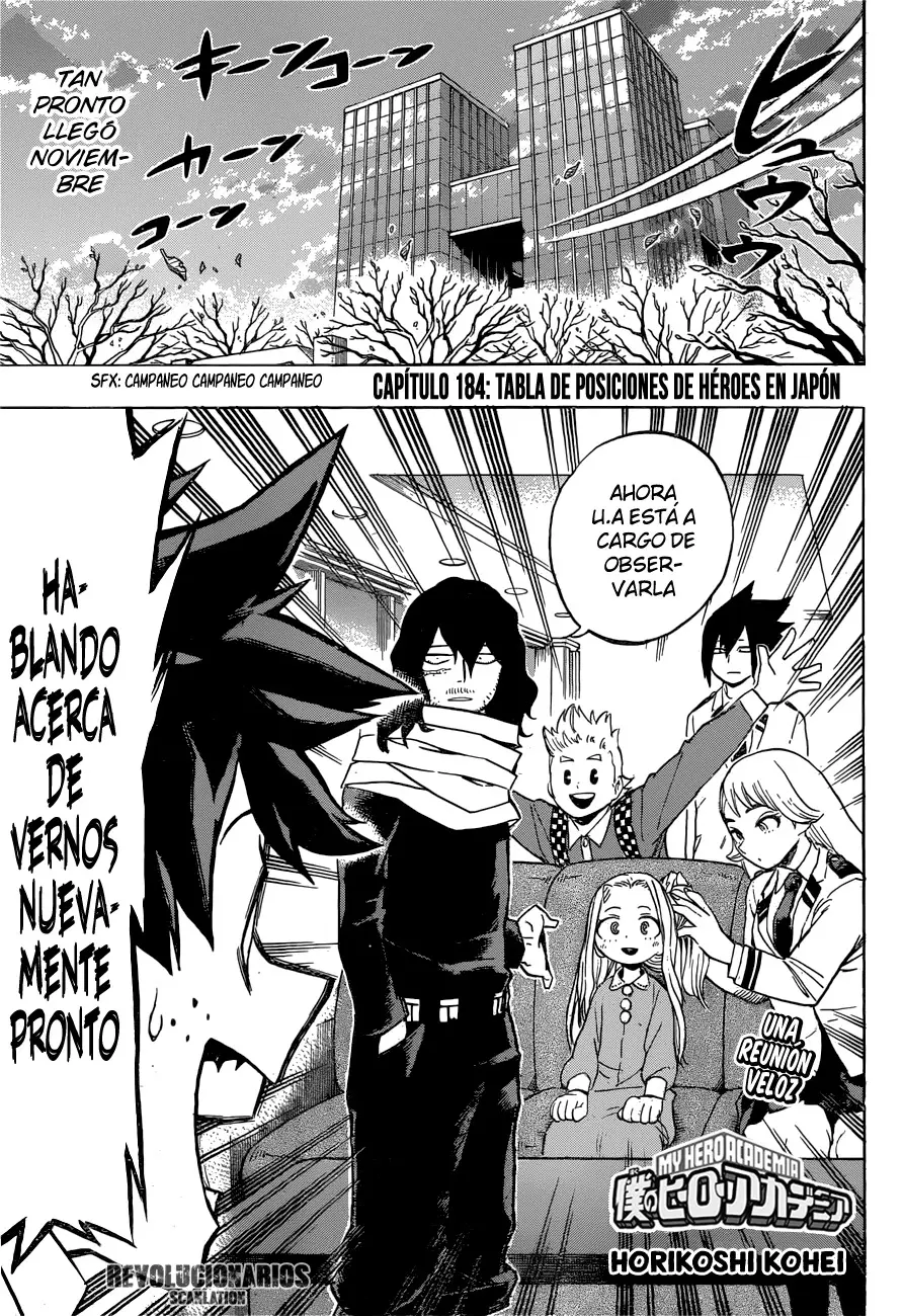Boku no Hero Academia (2014) - Capítulo 184 - Página 2 - LectorTMOo