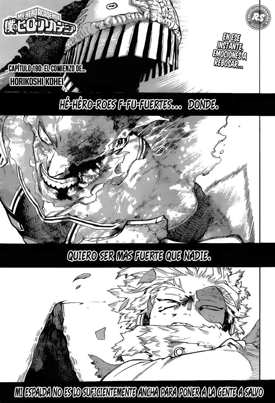 Boku no Hero Academia (2014) - Capítulo 190 - Página 2 - LectorTMOo