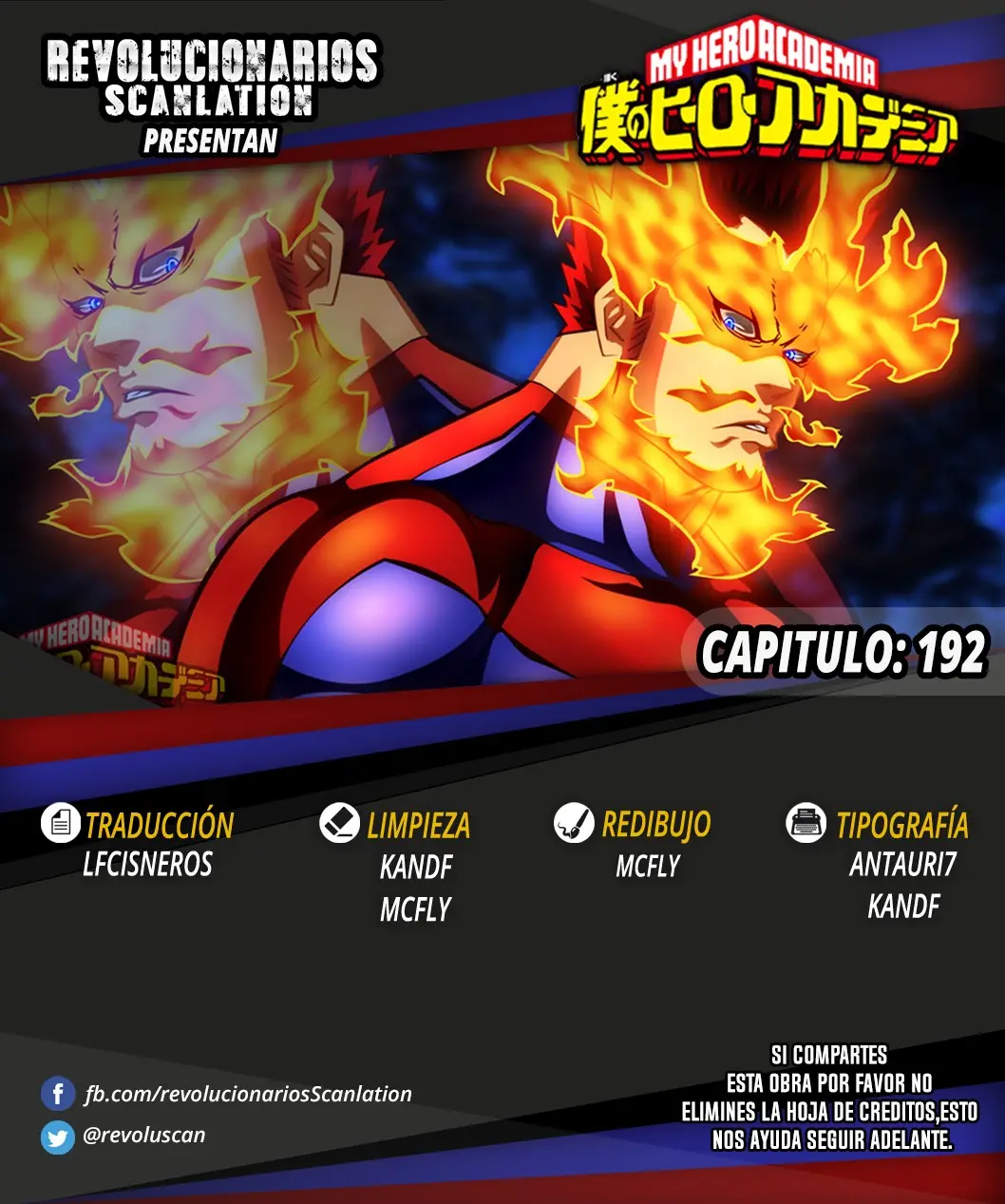 Boku no Hero Academia (2014) - Capítulo 192 - Página 1 - LectorTMOo