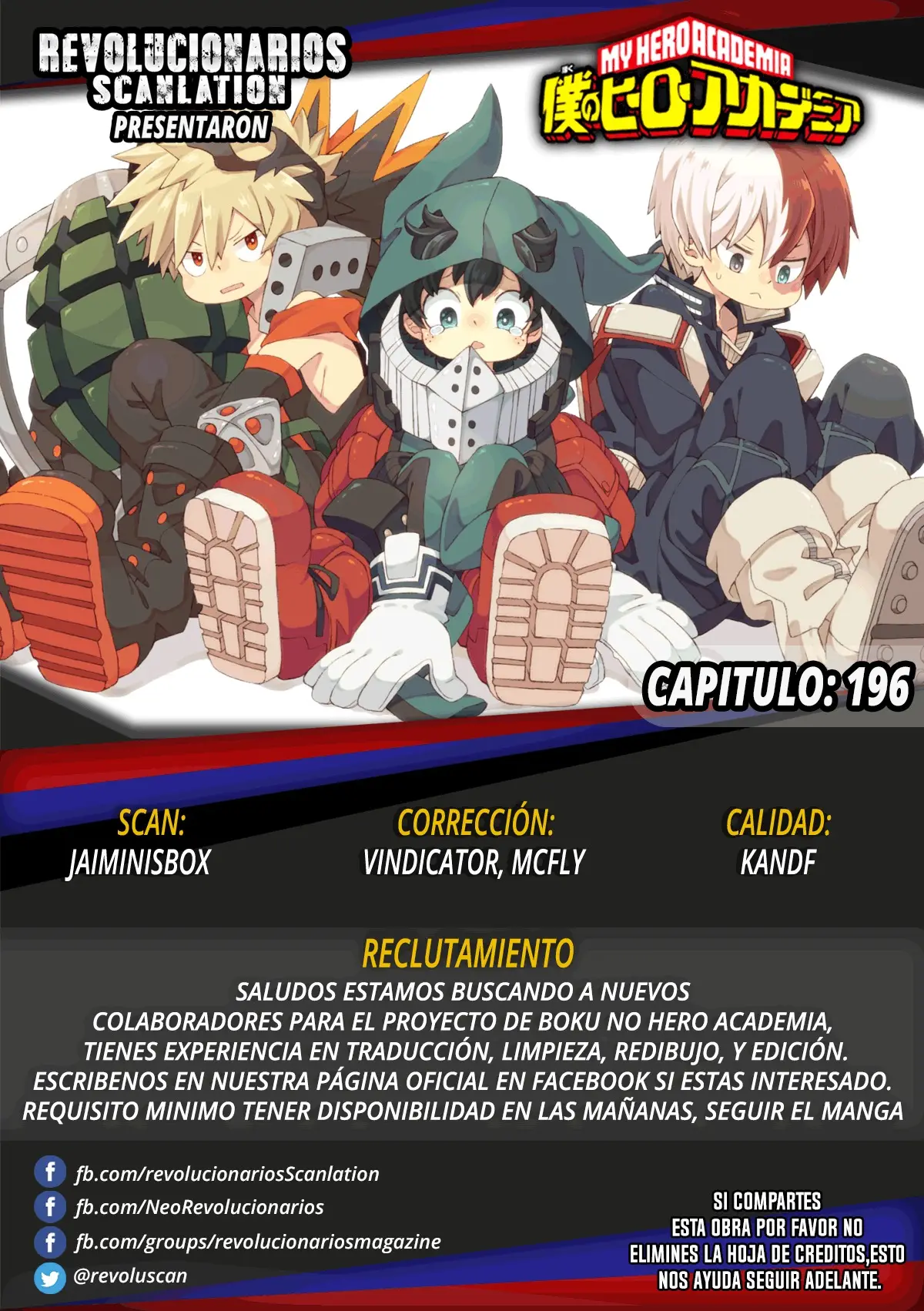 Boku no Hero Academia (2014) - Capítulo 196 - Página 16 - LectorTMOo
