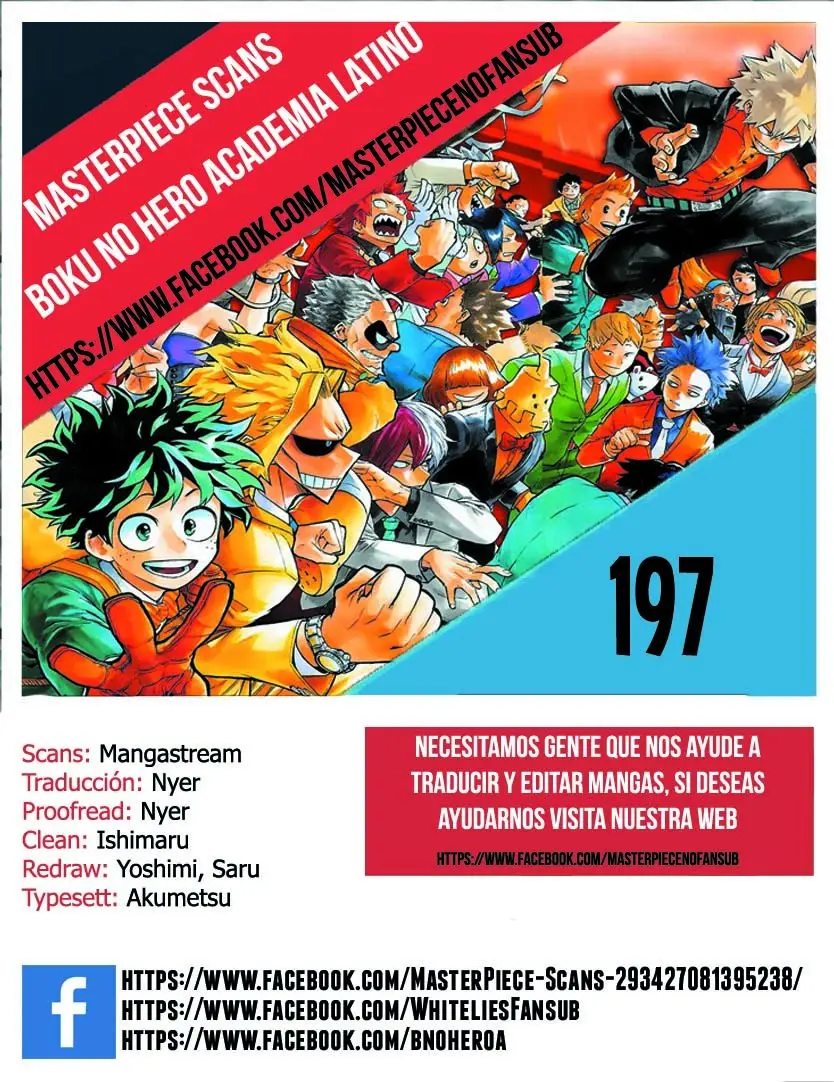 Boku no Hero Academia (2014) - Capítulo 197 - Página 1 - LectorTMOo