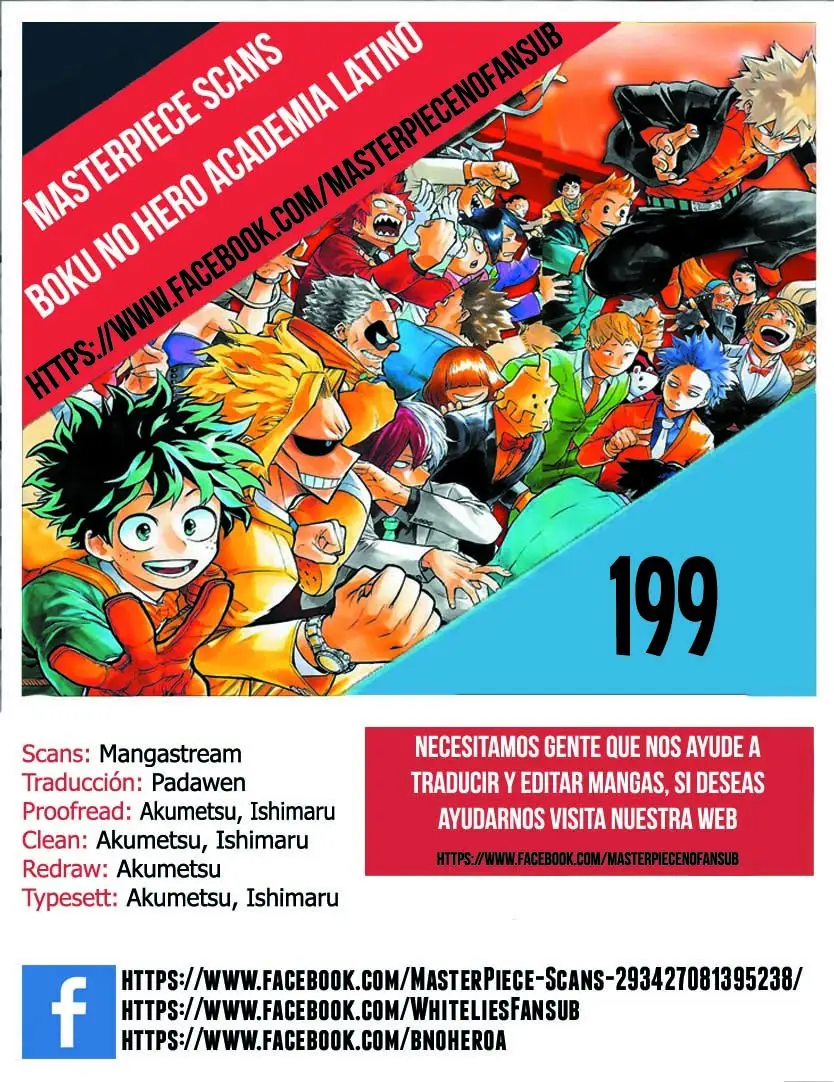 Boku no Hero Academia (2014) - Capítulo 199 - Página 1 - LectorTMOo