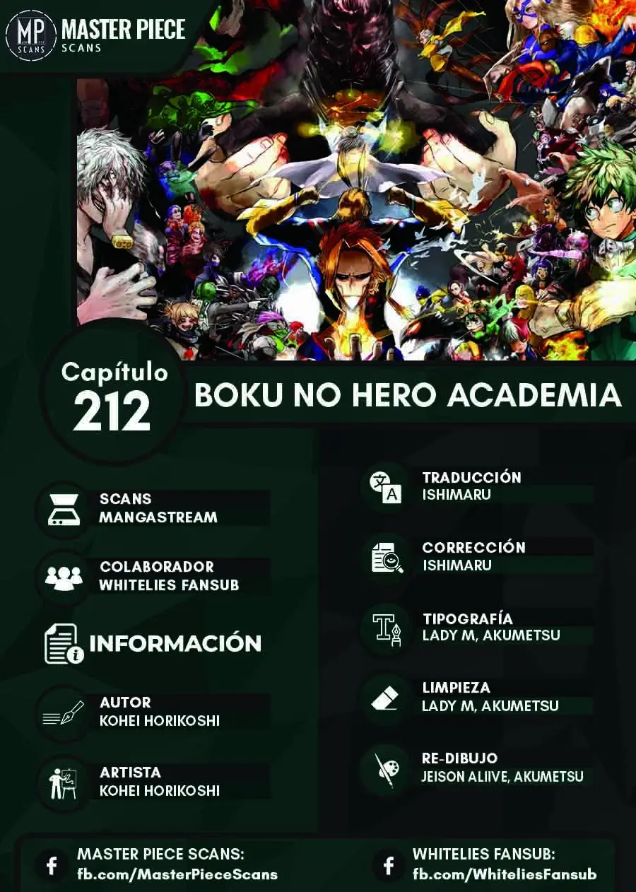 Boku no Hero Academia (2014) - Capítulo 212 - Página 1 - LectorTMOo