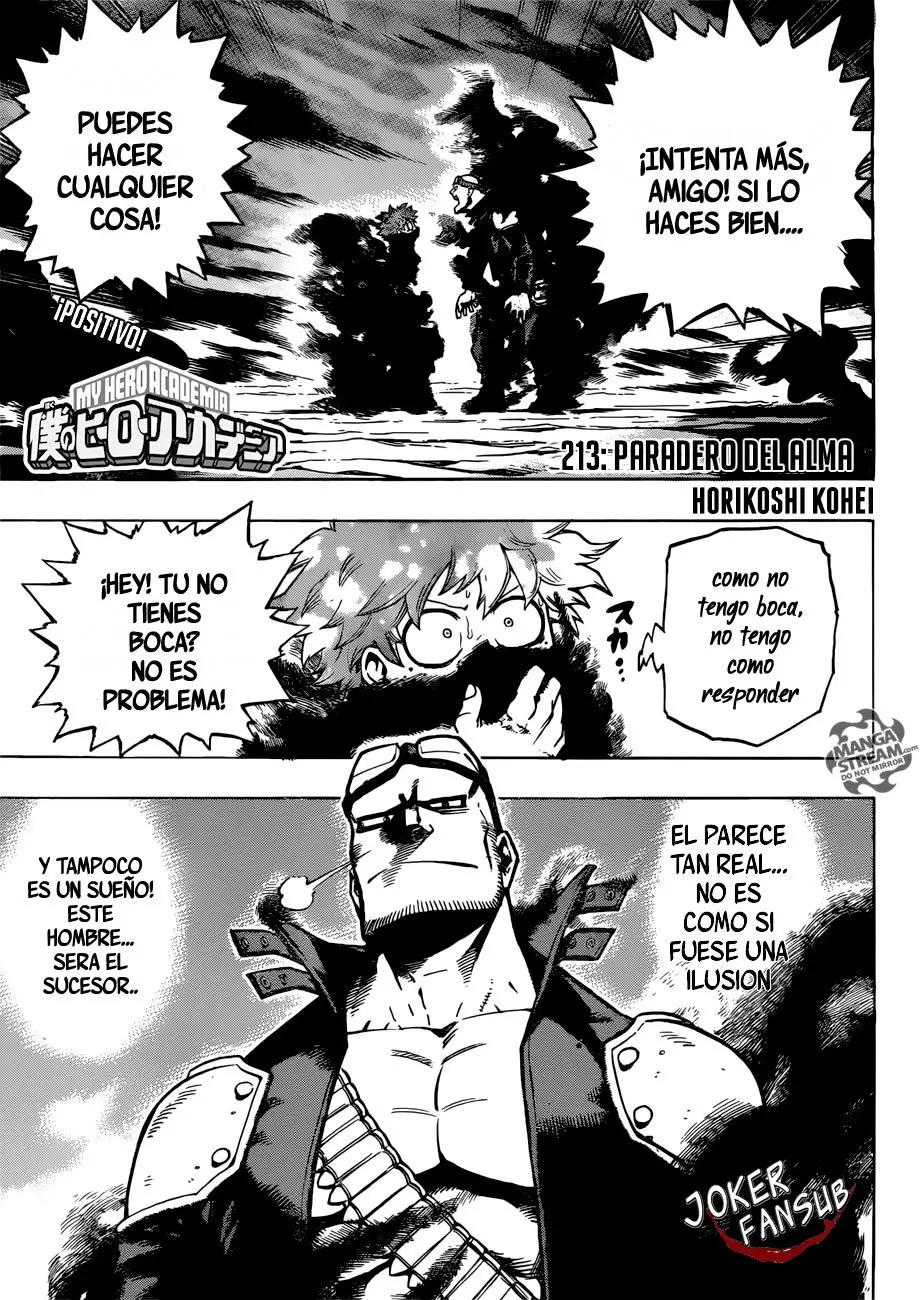 Boku no Hero Academia (2014) - Capítulo 213 - Página 1 - LectorTMOo