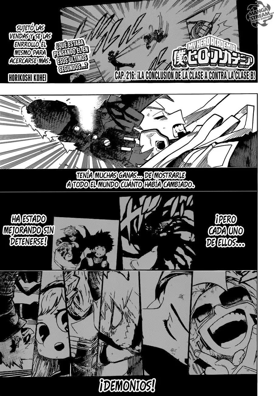 Boku no Hero Academia (2014) - Capítulo 216 - Página 2 - LectorTMOo