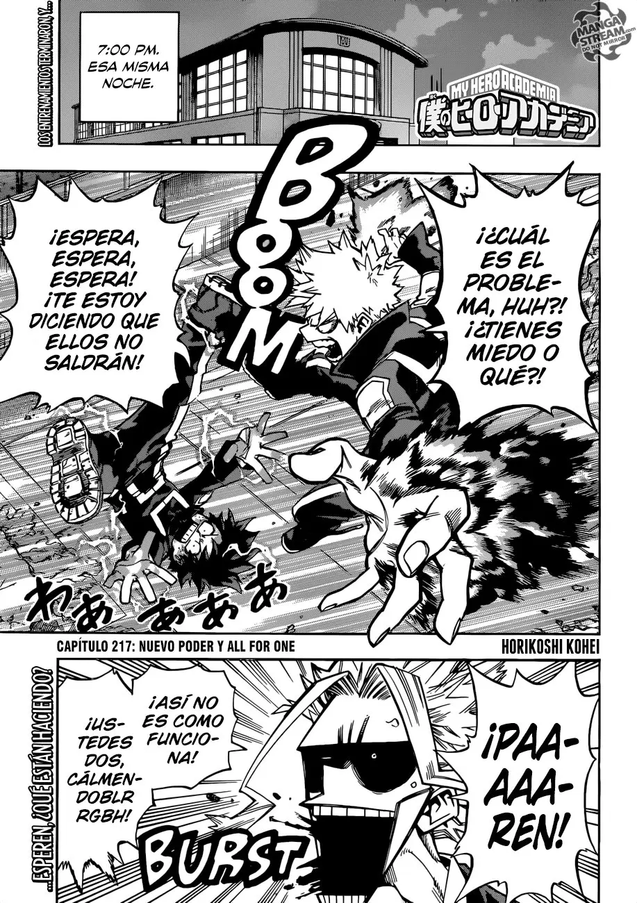 Boku no Hero Academia (2014) - Capítulo 217 - Página 2 - LectorTMOo