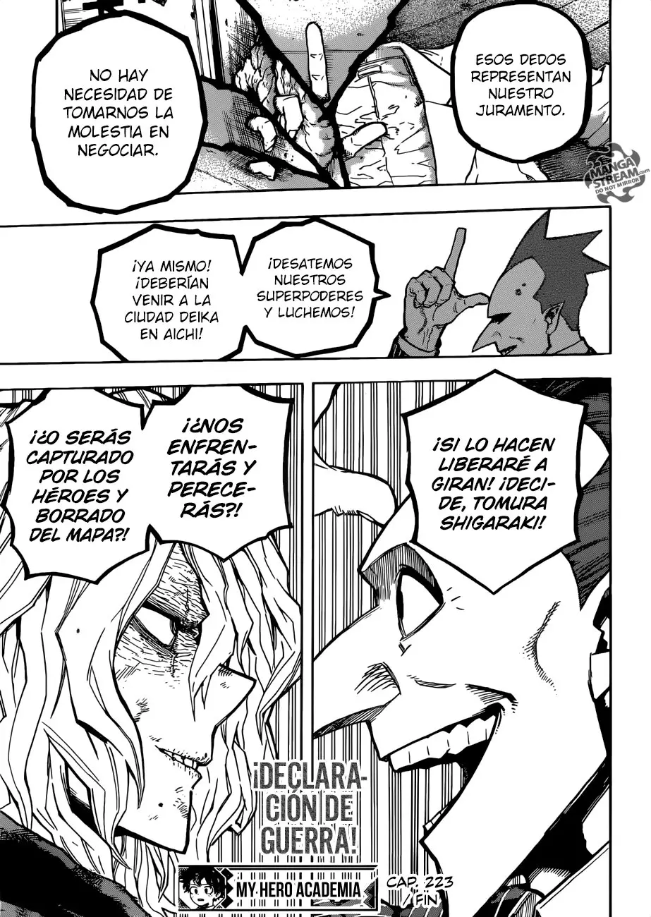 Boku no Hero Academia (2014) - Capítulo 223 - Página 15 - LectorTMOo