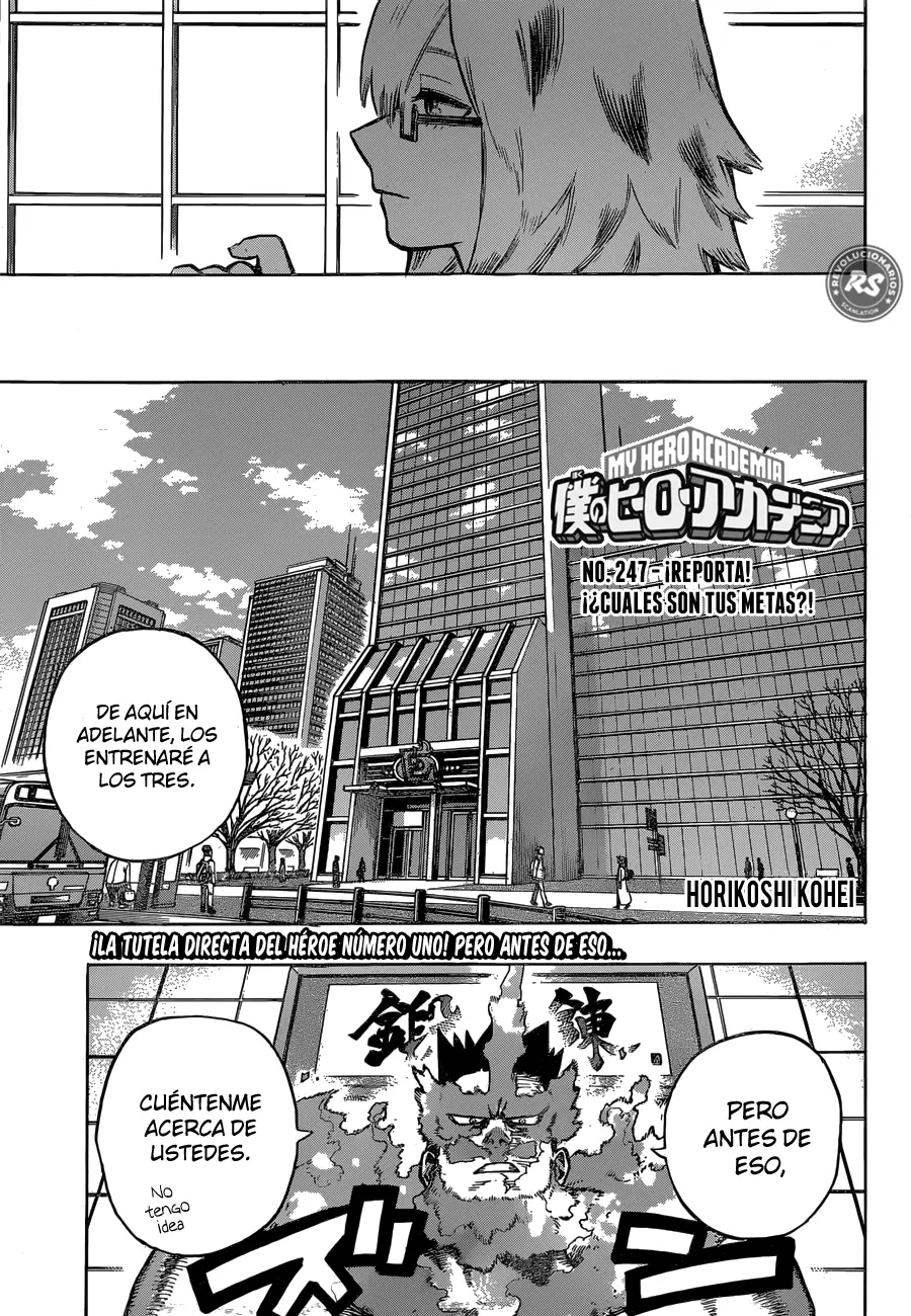 Boku no Hero Academia (2014) - Capítulo 247 - Página 1 - LectorTMOo