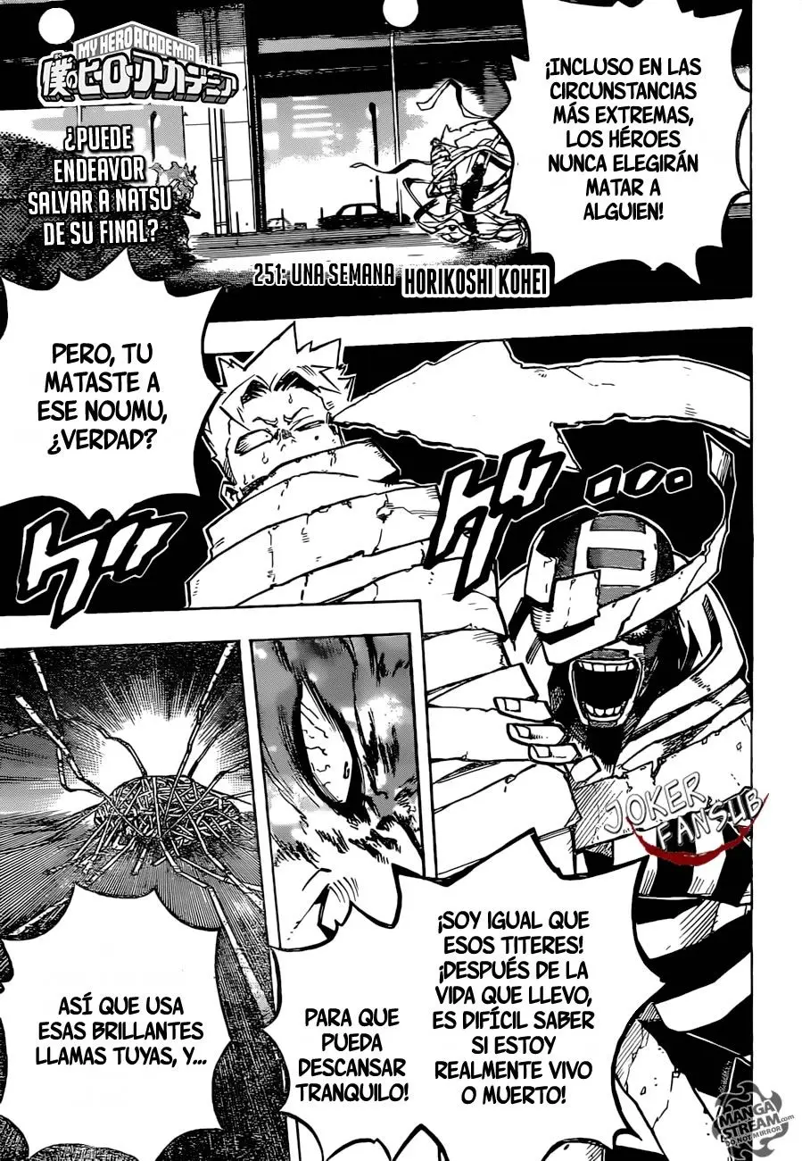 Boku no Hero Academia (2014) - Capítulo 251 - Página 1 - LectorTMOo