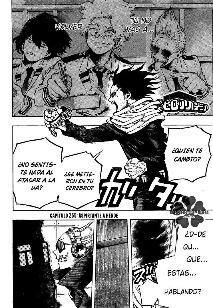 Boku no Hero Academia (2014) - Capítulo 255 - Página 2 - LectorTMOo