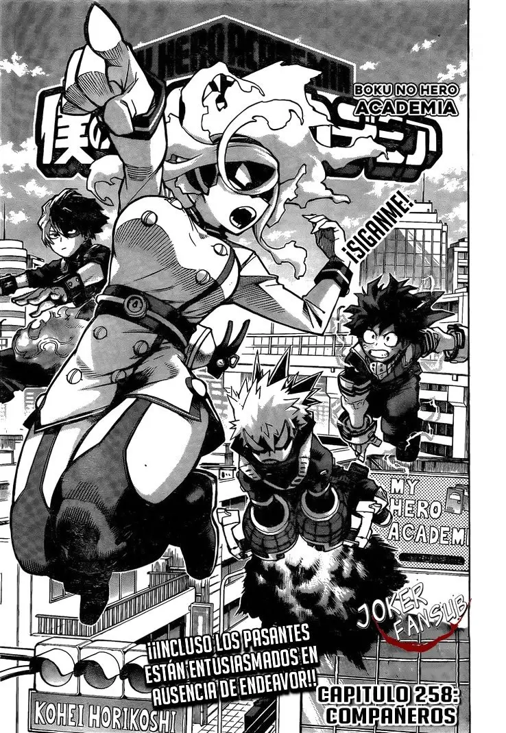 Boku no Hero Academia (2014) - Capítulo 258 - Página 1 - LectorTMOo