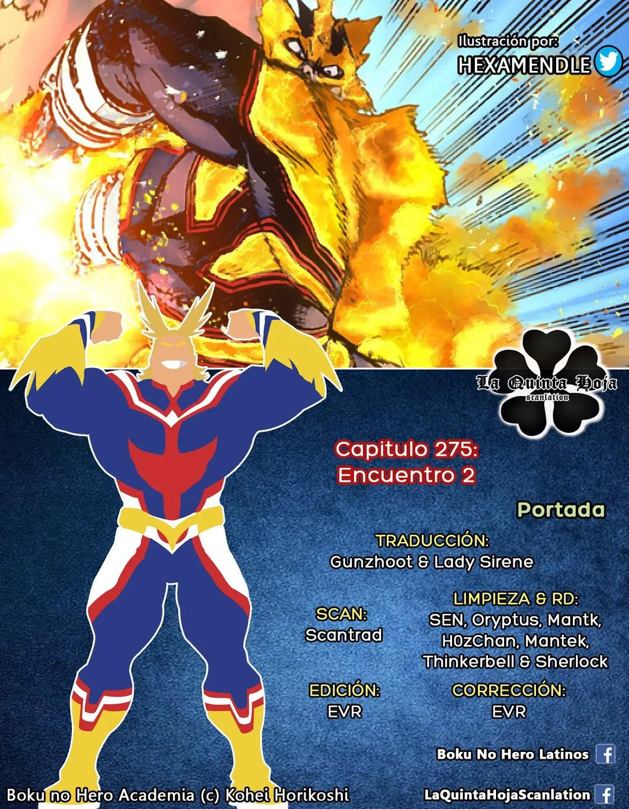 Boku no Hero Academia (2014) - Capítulo 275 - Página 1 - LectorTMOo