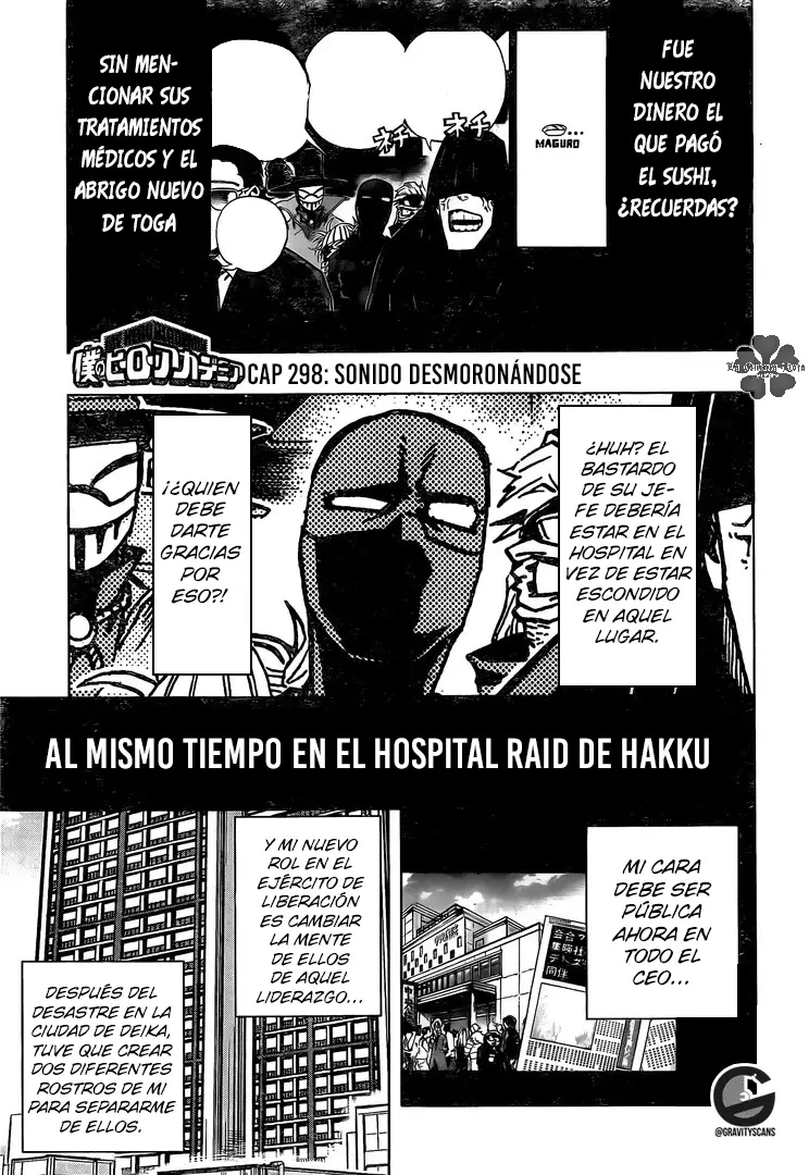 Boku no Hero Academia (2014) - Capítulo 298 - Página 1 - LectorTMOo