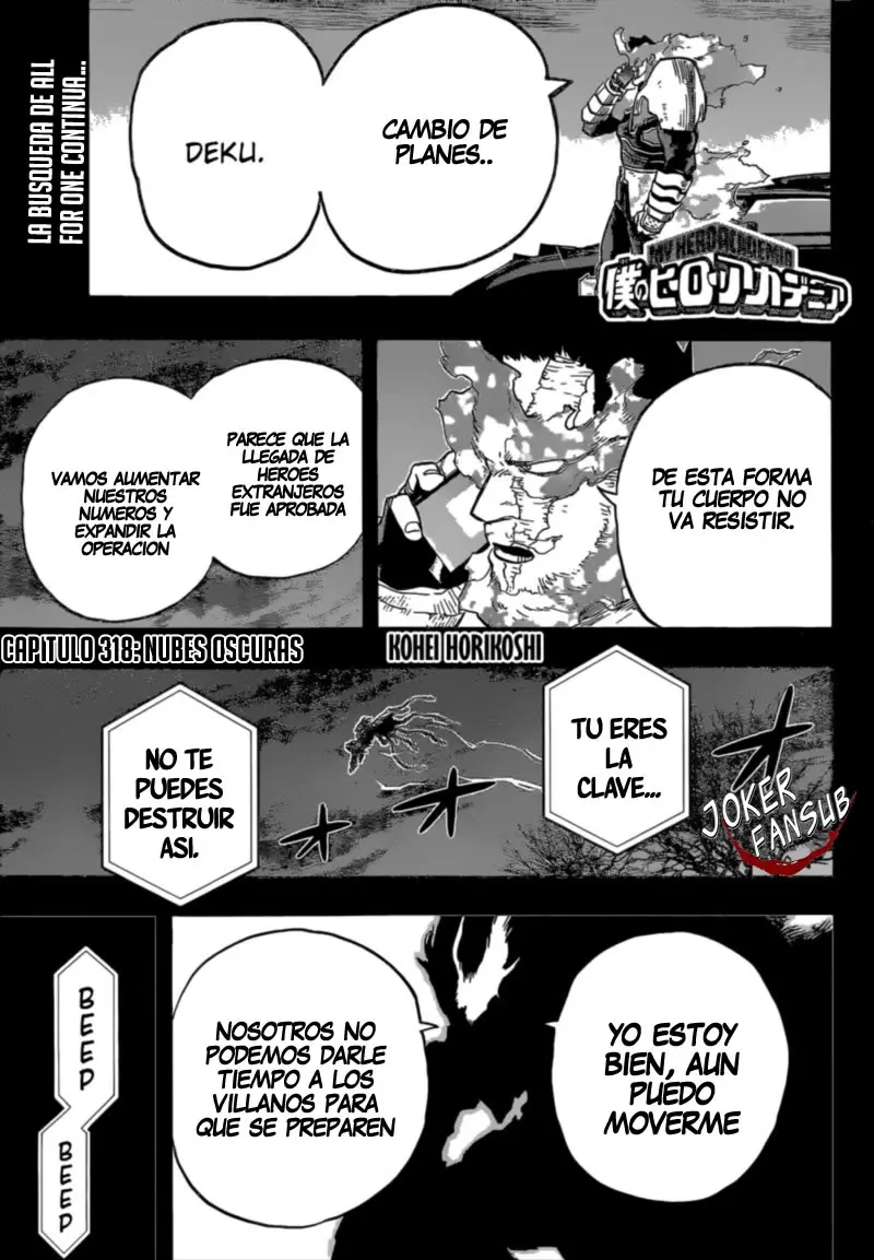Boku no Hero Academia (2014) - Capítulo 318 - Página 1 - LectorTMOo