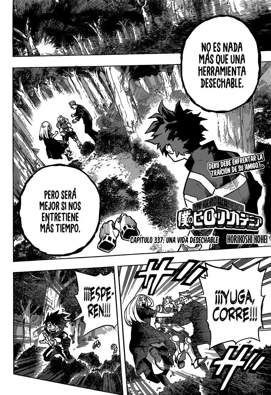 Boku no Hero Academia (2014) - Capítulo 337 - Página 3 - LectorTMOo