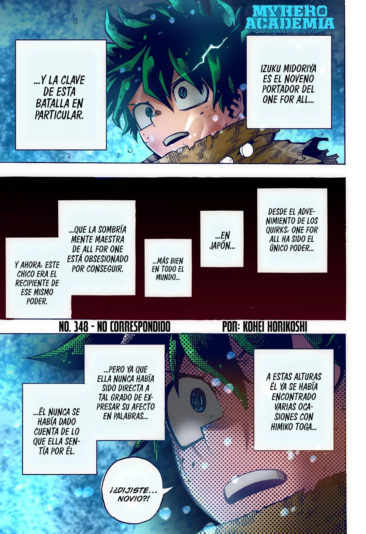 Boku no Hero Academia (2014) - Capítulo 348.5 - Página 4 - LectorTMOo