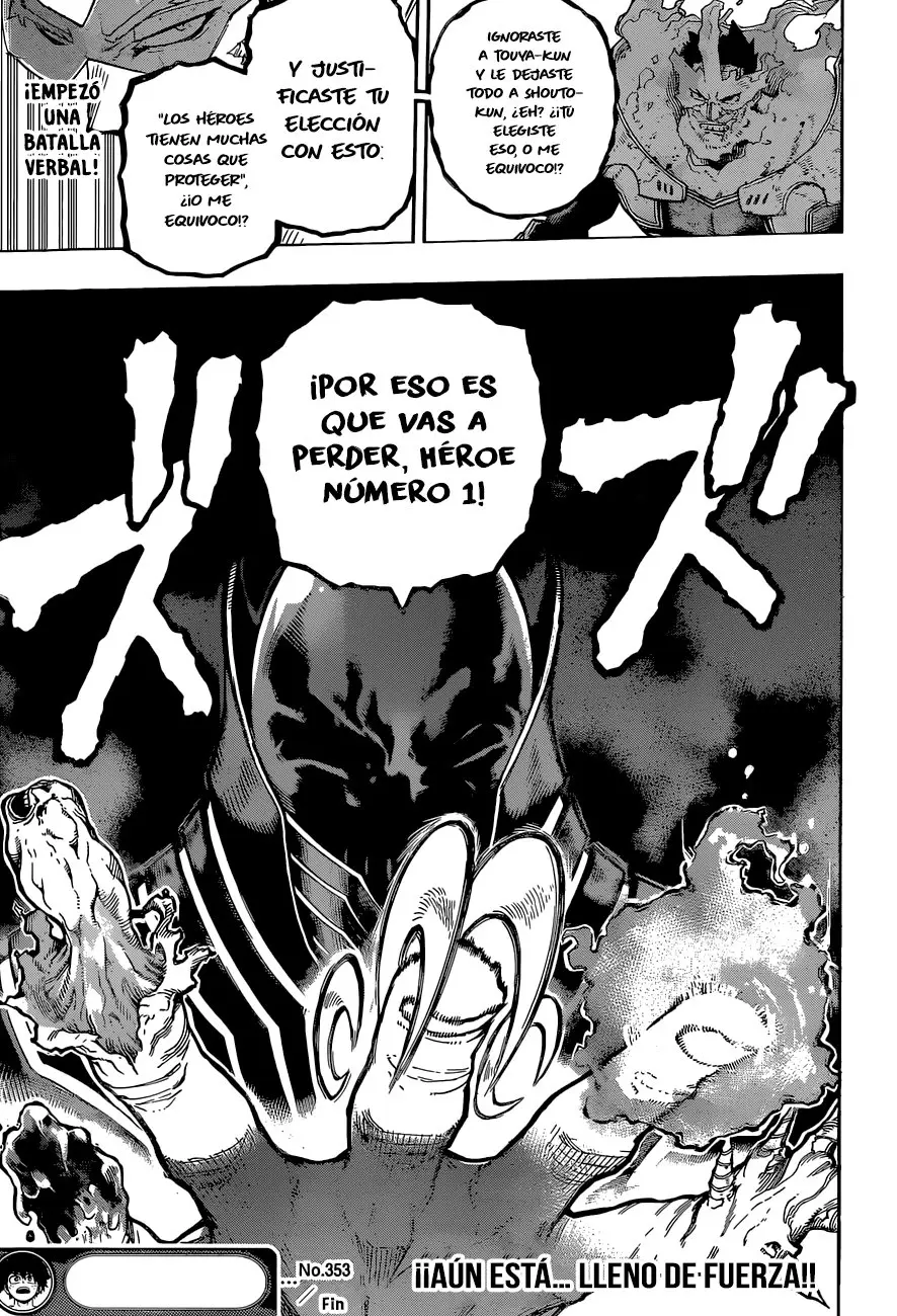 Boku no Hero Academia (2014) - Capítulo 353 - Página 17 - LectorTMOo