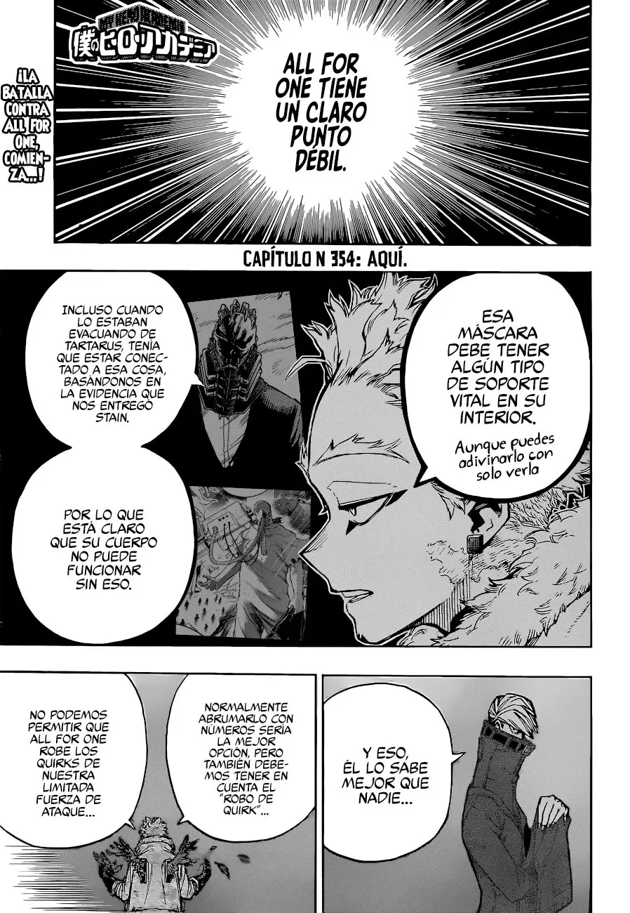 Boku no Hero Academia (2014) - Capítulo 354 - Página 2 - LectorTMOo