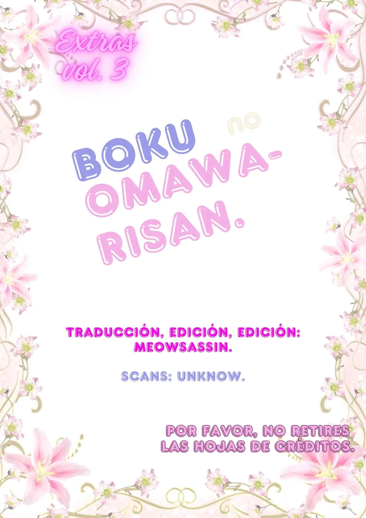 Boku no Omawarisan (2017) - Capítulo 15.5 - Página 1 - LectorTMOo