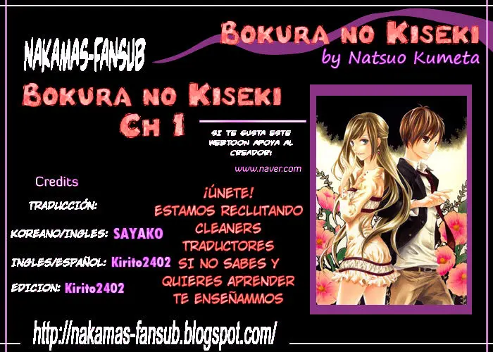 Bokura no Kiseki (2008) - Capítulo - Página 1 - LectorTMOo