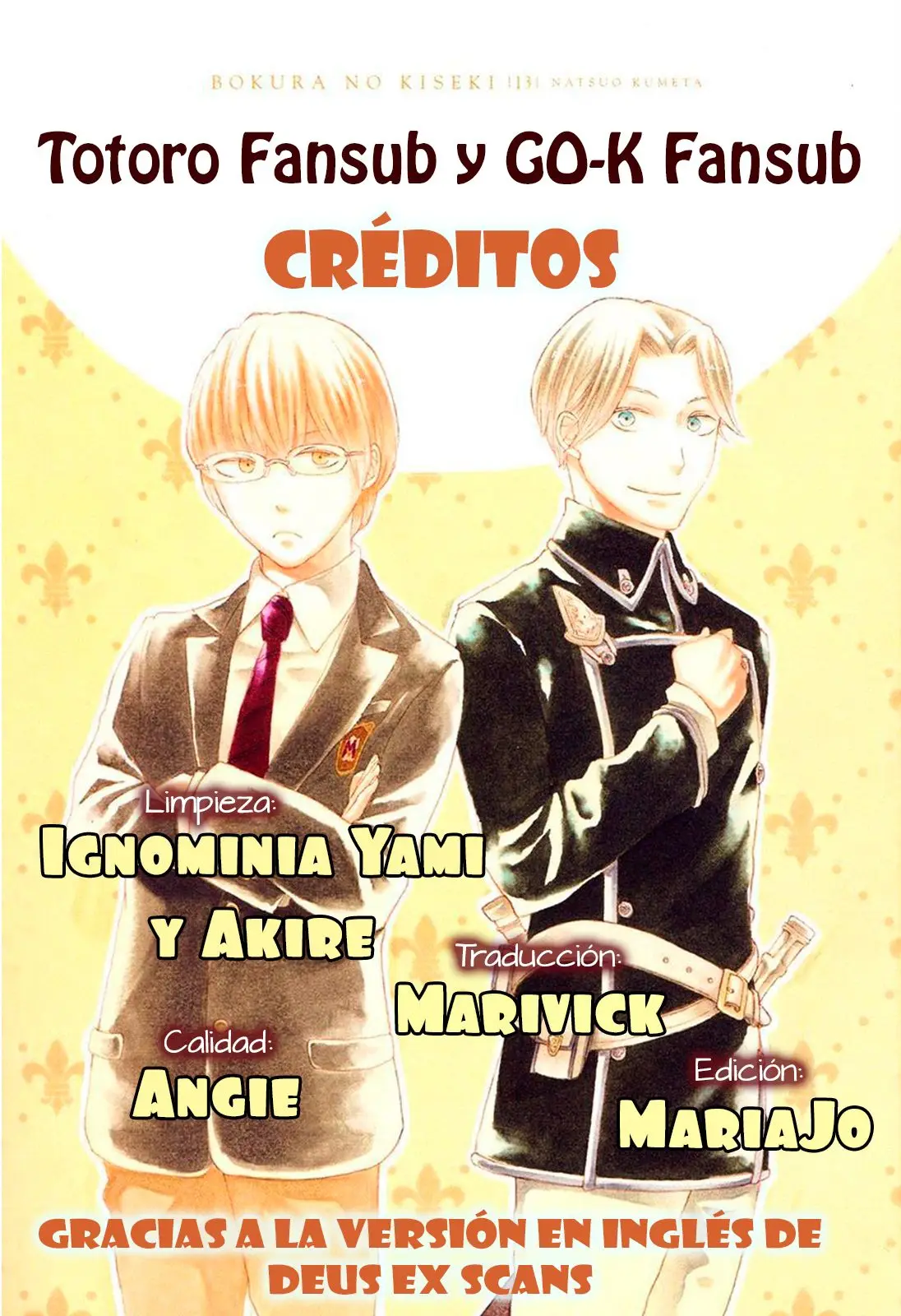 Bokura no Kiseki (2008) - Capítulo 41 - Página 1 - LectorTMOo