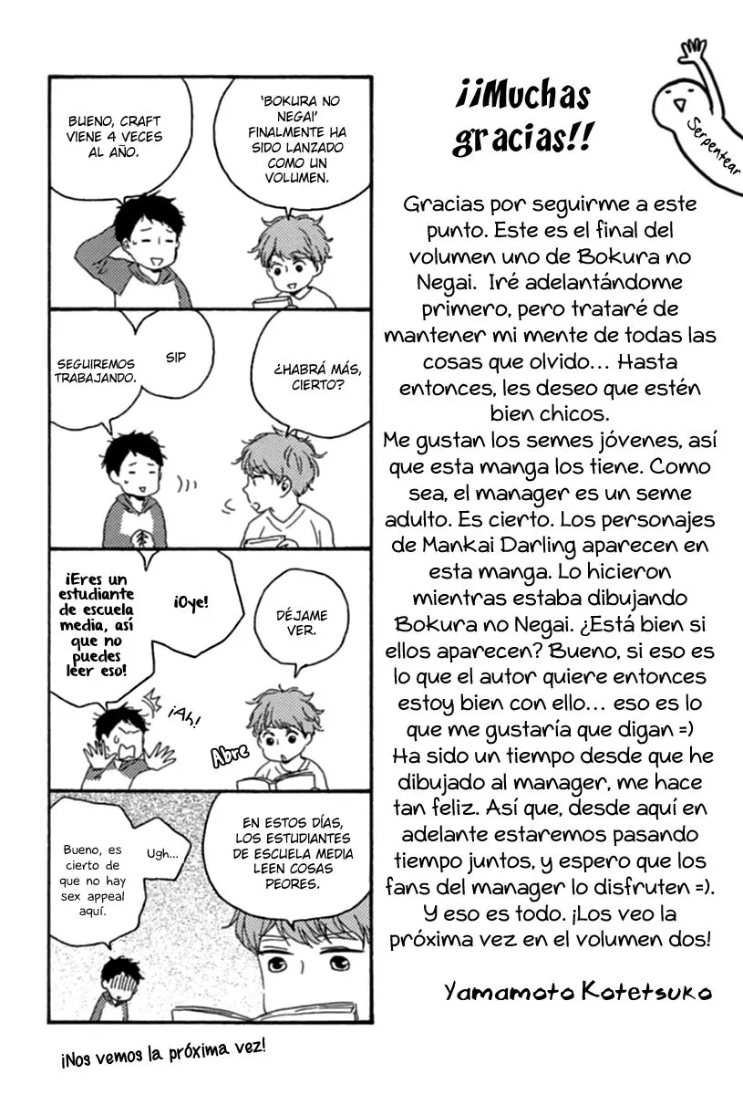 Bokura no Negai (2011) - Capítulo 6.5 - Página 6 - LectorTMOo