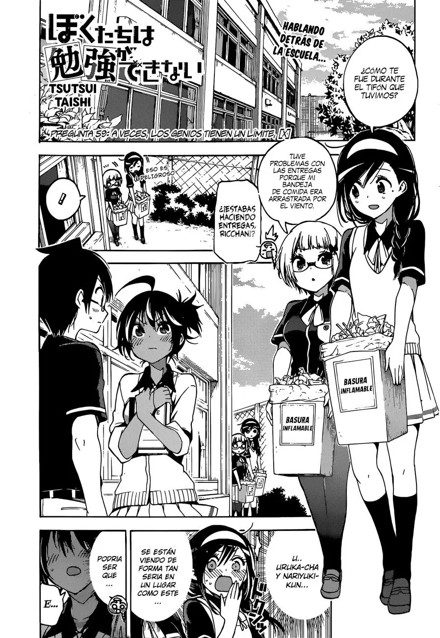 Bokutachi wa Benkyou ga Dekinai (2017) - Capítulo 59 - Página 2 - LectorTMOo