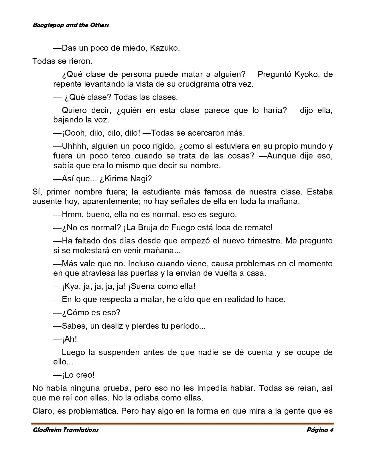 Boogiepop (novela) (1998) - Capítulo 2 - Página 4 - LectorTMOo