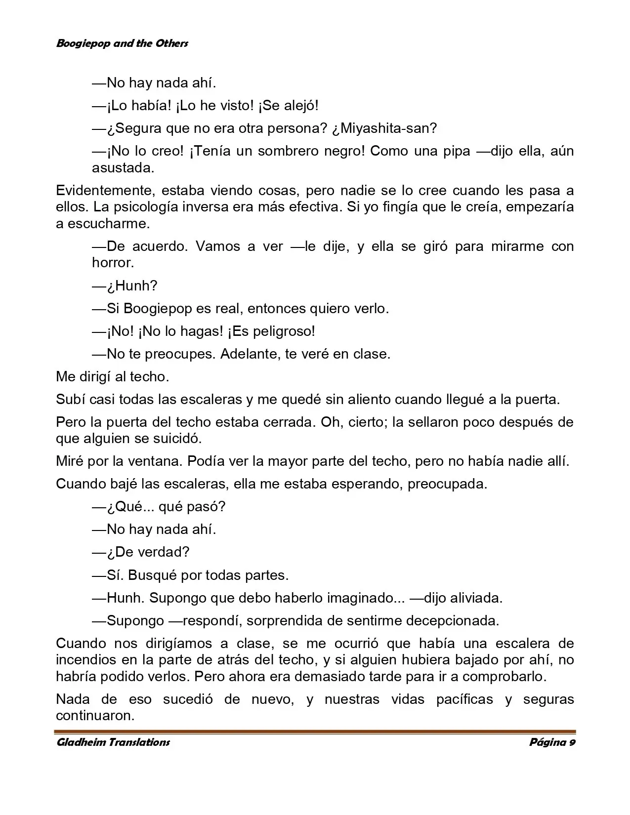 Boogiepop (novela) (1998) - Capítulo 2 - Página 9 - LectorTMOo