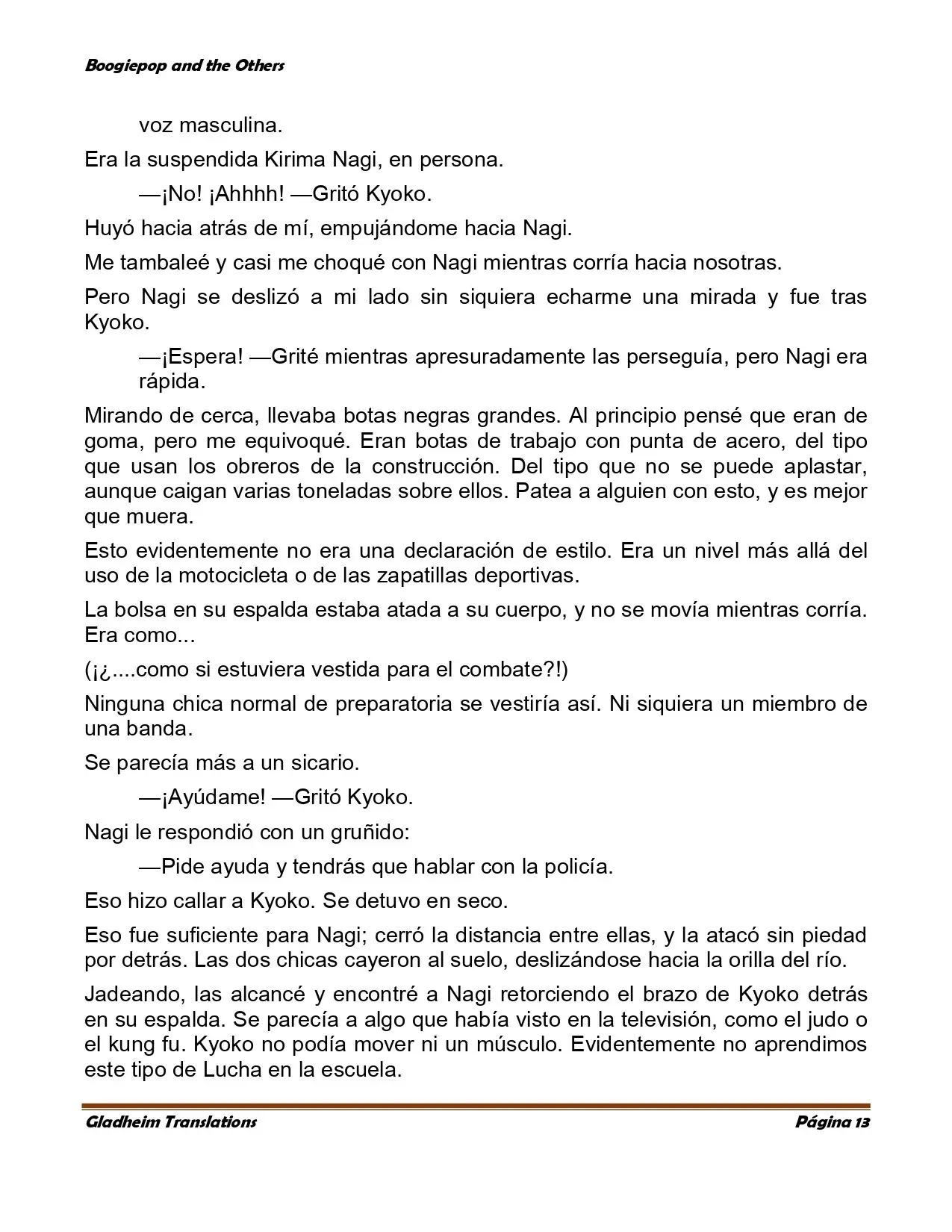 Boogiepop (novela) (1998) - Capítulo 2 - Página 13 - LectorTMOo