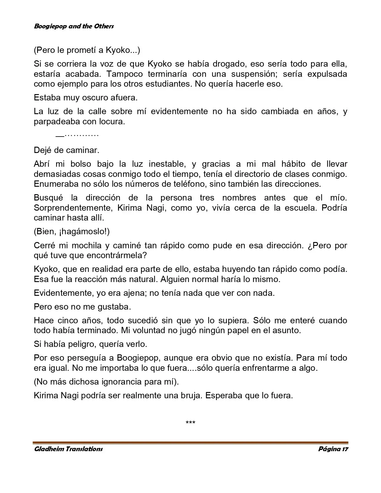 Boogiepop (novela) (1998) - Capítulo 2 - Página 17 - LectorTMOo