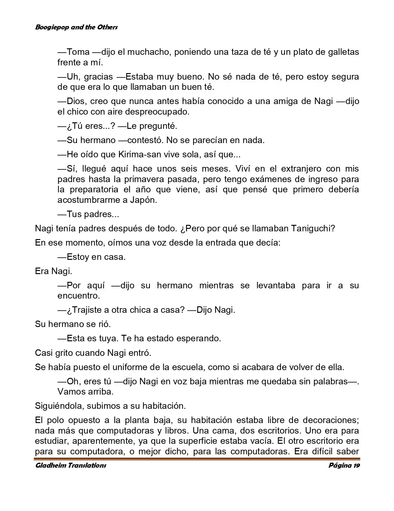 Boogiepop (novela) (1998) - Capítulo 2 - Página 19 - LectorTMOo